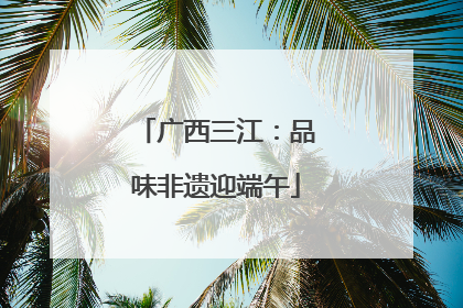 广西三江：品味非遗迎端午