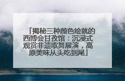 揭秘三种颜色绘就的西博会甘孜馆：沉浸式观赏非遗歌舞展演，高原美味从头吃到尾
