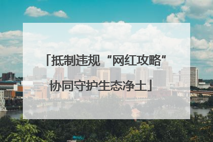 抵制违规“网红攻略” 协同守护生态净土