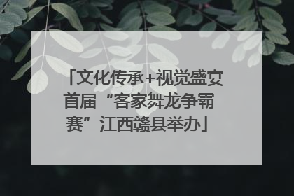 文化传承+视觉盛宴 首届“客家舞龙争霸赛”江西赣县举办