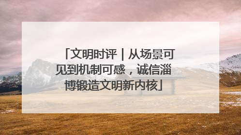 文明时评｜从场景可见到机制可感，诚信淄博锻造文明新内核