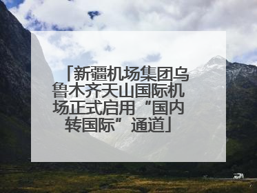 新疆机场集团乌鲁木齐天山国际机场正式启用“国内转国际”通道