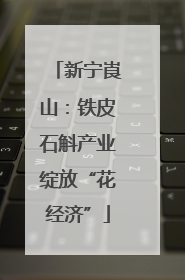 新宁崀山：铁皮石斛产业绽放“花经济”