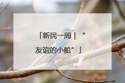 新民一周｜“友谊的小船”
