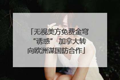 无视美方免费金穹“诱惑” 加拿大转向欧洲谋国防合作