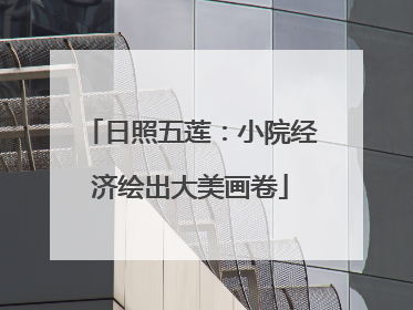 日照五莲：小院经济绘出大美画卷