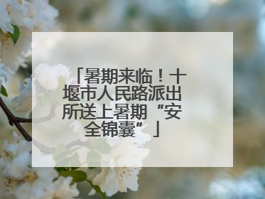 暑期来临！十堰市人民路派出所送上暑期“安全锦囊”