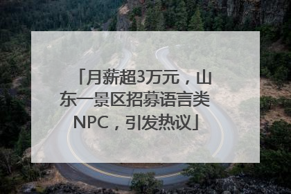 月薪超3万元，山东一景区招募语言类NPC，引发热议