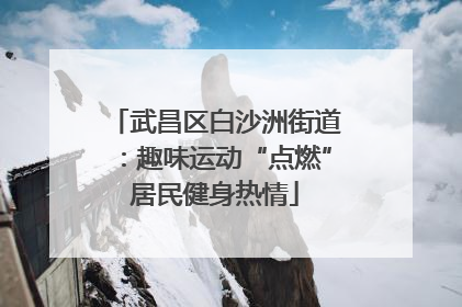 武昌区白沙洲街道：趣味运动“点燃”居民健身热情
