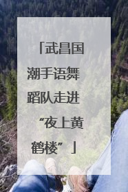 武昌国潮手语舞蹈队走进“夜上黄鹤楼”