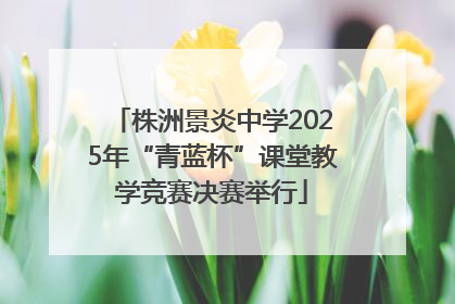 株洲景炎中学2025年“青蓝杯”课堂教学竞赛决赛举行