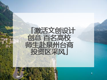激活文创设计创意 百名高校师生赴泉州台商投资区采风