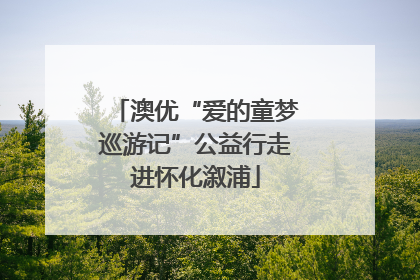 澳优“爱的童梦巡游记”公益行走进怀化溆浦