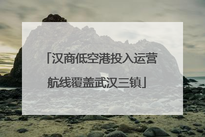 汉商低空港投入运营 航线覆盖武汉三镇