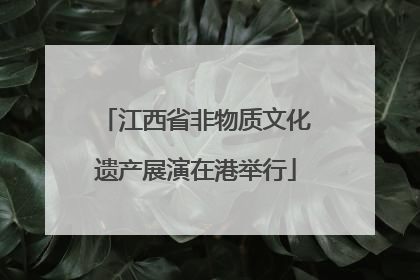 江西省非物质文化遗产展演在港举行