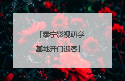 泰宁影视研学基地开门迎客