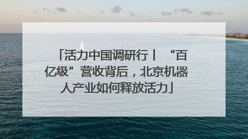 活力中国调研行丨 “百亿级”营收背后，北京机器人产业如何释放活力