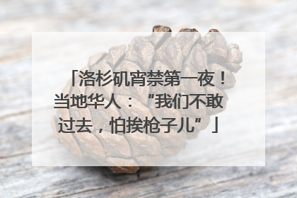 洛杉矶宵禁第一夜！当地华人：“我们不敢过去，怕挨枪子儿”