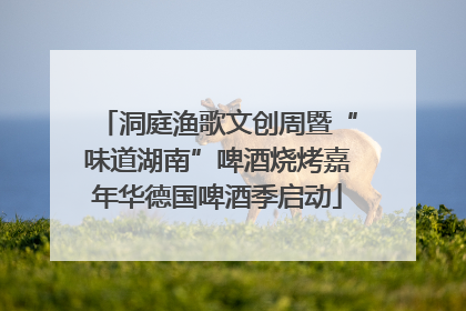 洞庭渔歌文创周暨“味道湖南”啤酒烧烤嘉年华德国啤酒季启动