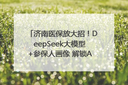 济南医保放大招！DeepSeek大模型+参保人画像 解锁AI医保管家新体验