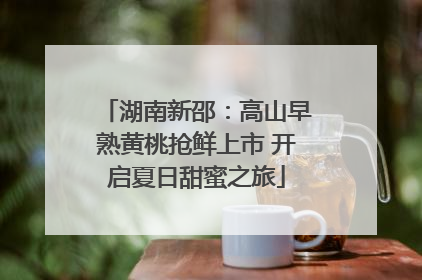 湖南新邵：高山早熟黄桃抢鲜上市 开启夏日甜蜜之旅