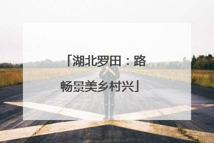 湖北罗田：路畅景美乡村兴