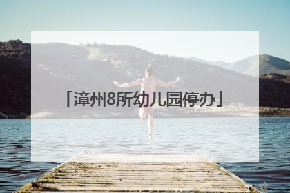 漳州8所幼儿园停办