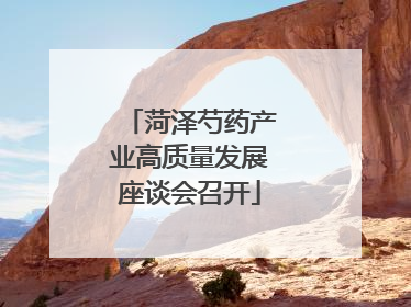 菏泽芍药产业高质量发展座谈会召开