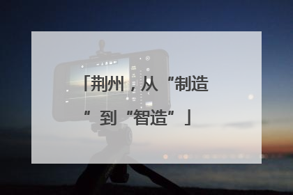 荆州，从“制造”到“智造”