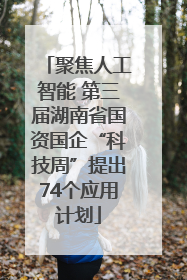 聚焦人工智能 第三届湖南省国资国企“科技周”提出74个应用计划