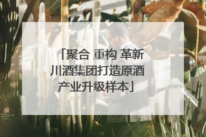 聚合 重构 革新 川酒集团打造原酒产业升级样本