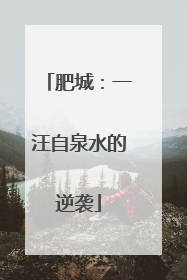 肥城：一汪自泉水的逆袭