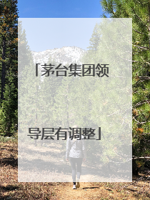 茅台集团领导层有调整