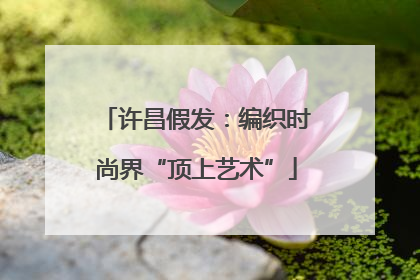 许昌假发：编织时尚界“顶上艺术”