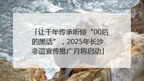 让千年传承听懂“00后的黑话”，2025年长沙非遗宣传推广月将启动