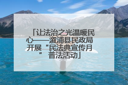 让法治之光温暖民心——溆浦县民政局开展“民法典宣传月” 普法活动