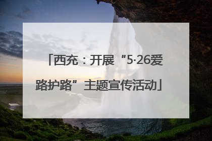 西充：开展“5·26爱路护路”主题宣传活动