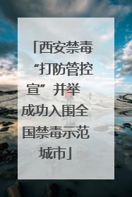 西安禁毒“打防管控宣”并举 成功入围全国禁毒示范城市