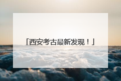 西安考古最新发现！