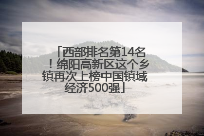 西部排名第14名！绵阳高新区这个乡镇再次上榜中国镇域经济500强