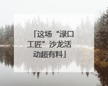 这场“渌口工匠”沙龙活动超有料