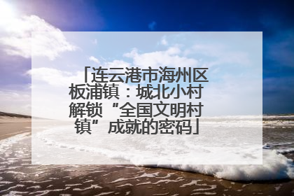 连云港市海州区板浦镇：城北小村解锁“全国文明村镇”成就的密码