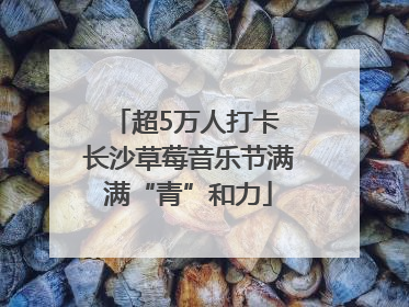超5万人打卡 长沙草莓音乐节满满“青”和力