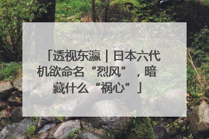 透视东瀛｜日本六代机欲命名“烈风”，暗藏什么“祸心”
