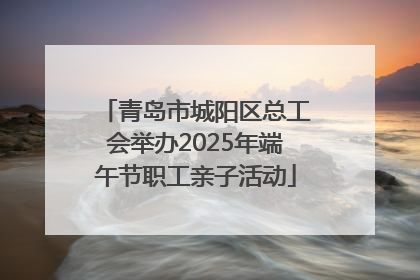 青岛市城阳区总工会举办2025年端午节职工亲子活动