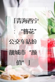 青海西宁：“簪花”公交车站扮靓城市“颜值”