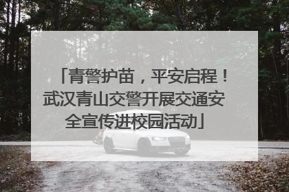 青警护苗，平安启程！武汉青山交警开展交通安全宣传进校园活动