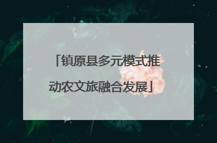 镇原县多元模式推动农文旅融合发展