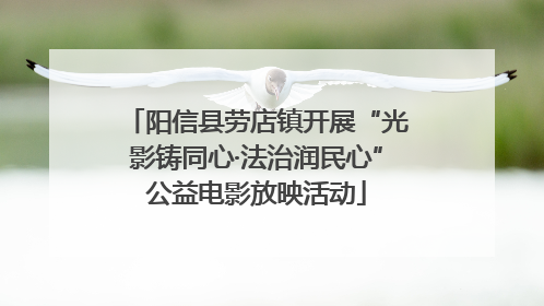 阳信县劳店镇开展“光影铸同心·法治润民心”公益电影放映活动