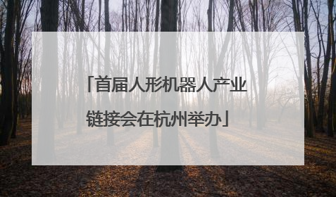 首届人形机器人产业链接会在杭州举办